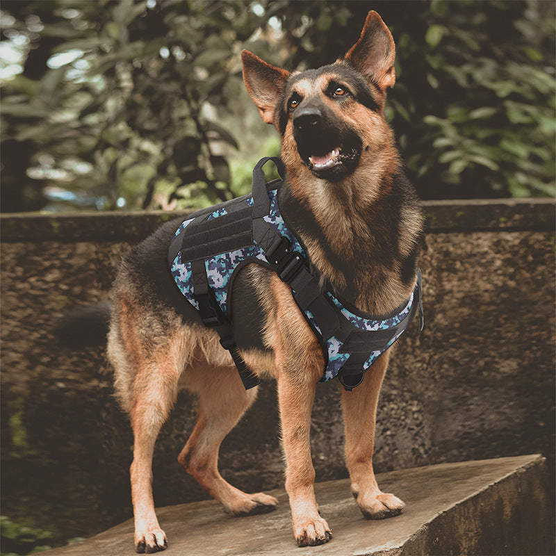 Tactical Camouflage Close Traction Harness - Petz Fun