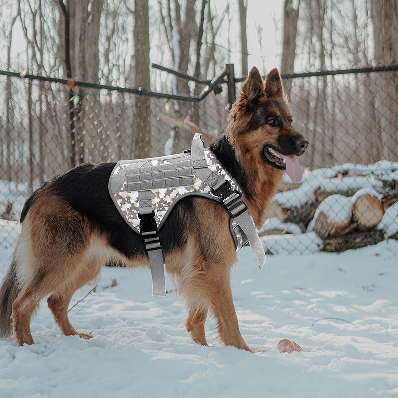 Tactical Camouflage Close Traction Harness - Petz Fun