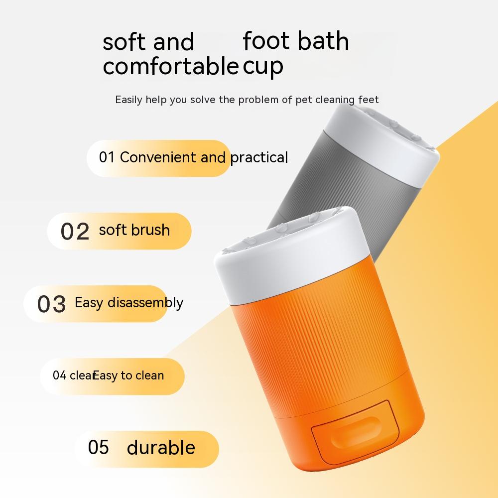 Pet Semi-automatic Foot Washing Cup - Petz Fun